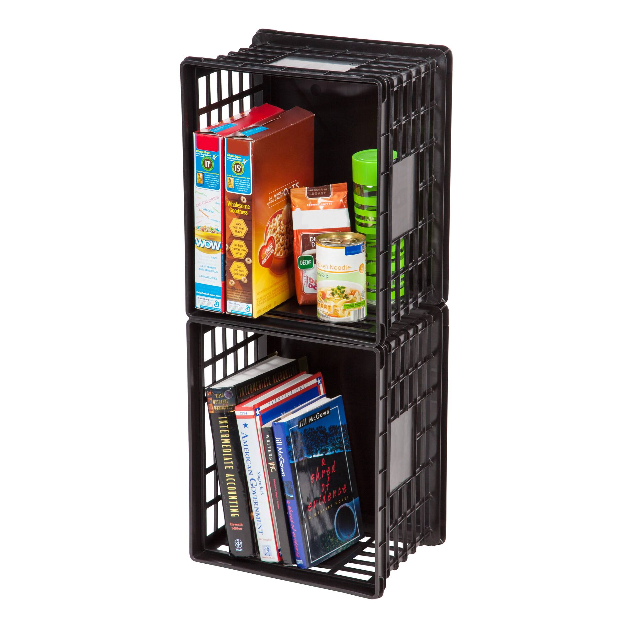 Iris® Black Letter/Legal File Crate, 3 Pack